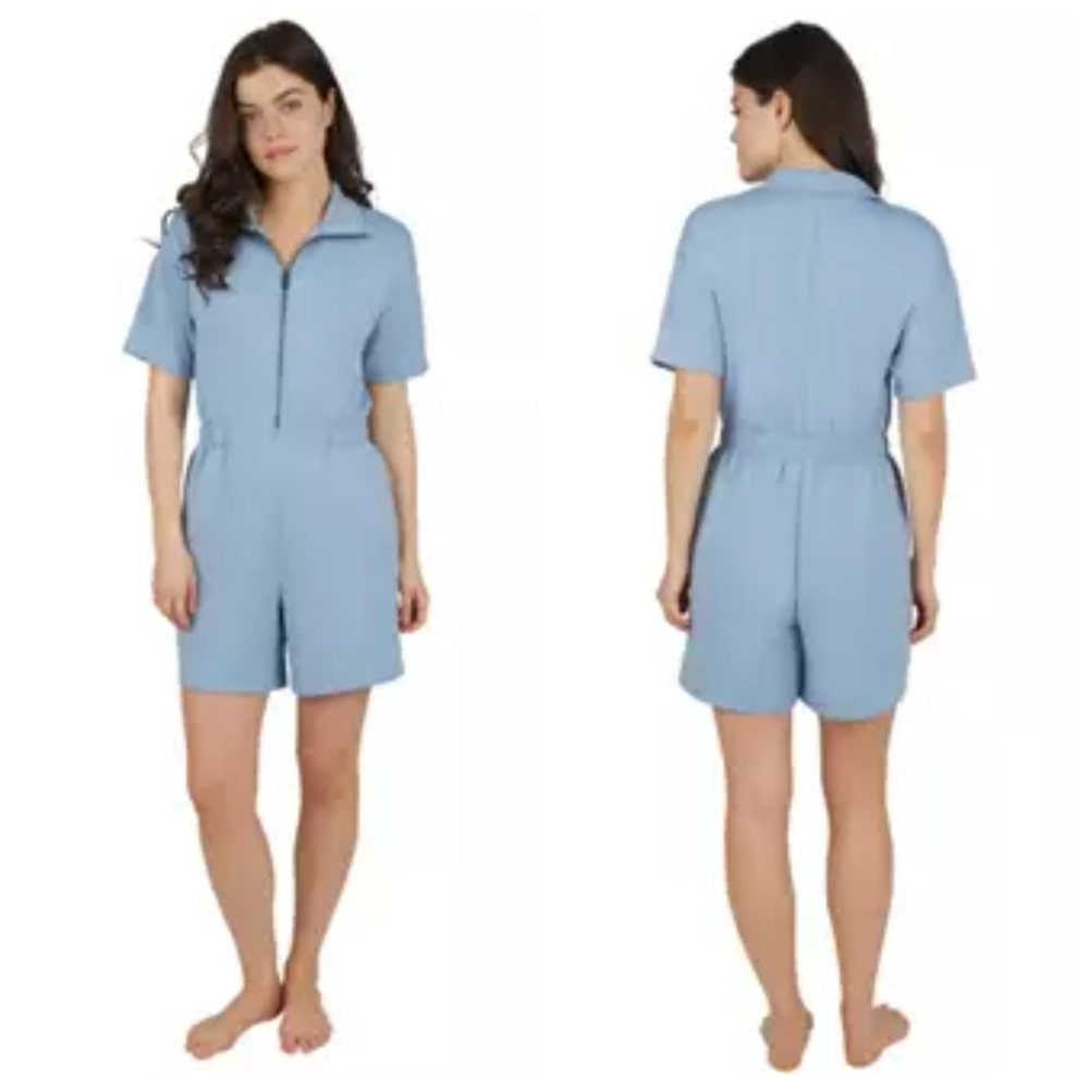 YogaliciousWomen's Scuba Sarah Half Zip Romper Sz Small
